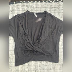 Jolie LA ‎ black twisted front tee 2XL